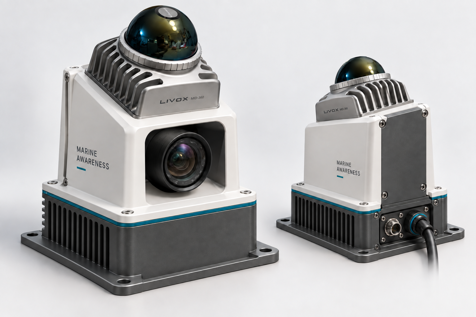 Front and rear design views of a proposed enclosure for the Marine Awareness sensor module